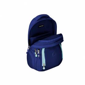 Mochila antartik multibolsillo 19l compartimento para portatil y tablet color azul marino 450 x 160 x 300 mm - IK05