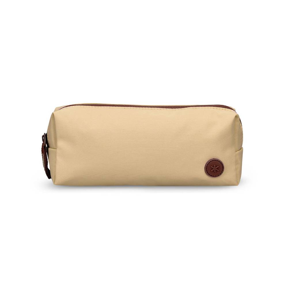 Estuche portatodo antartik 1 compartimento compañero de mochila teens beige 80 x 55 x 210 mm - IK24