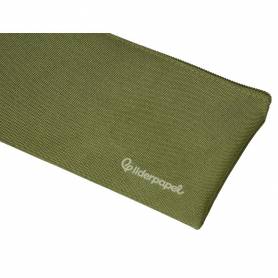 Estuche portatodo liderpapel plano ancho una cremallera 200x100 mm verde militar - PX23