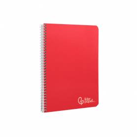 Cuaderno espiral liderpapel din a5 witty tapa dura 80h 90gr rayado nº46 con margen colores surtidos - BC55