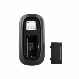 Raton q-connect optico inalambrico silencioso dpi 800 1200 1600 pilas aaa negro - KF15114