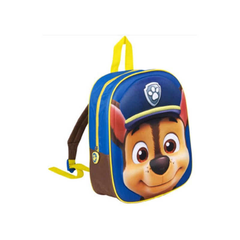 Cartera escolar patrulla canina mochila chase 3d 30x25x9 cm