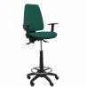 Taburete ergonómico con mecanismo asincro y regulable en altura y brazos regulables verde - T14ASB426B10RN