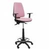 Taburete ergonómico con mecanismo asincro y regulable en altura y brazos regulables rosa - T14ASB710B10RN