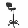 Taburete ergonómico regulable en altura y aro reposapiés negro - T01CLB840RN