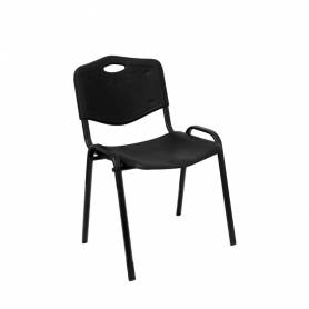 Pack 1 sillas Iso plastic PVC negro
