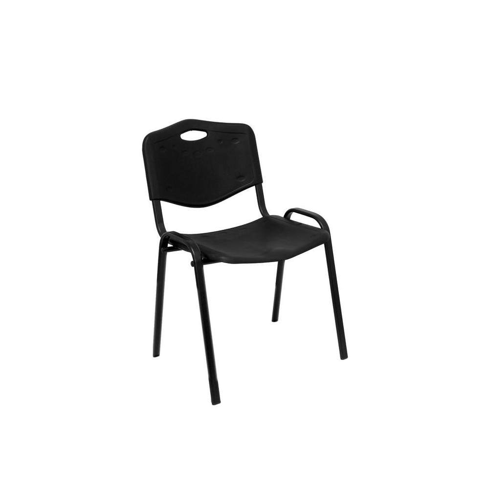 Pack 1 sillas Iso plastic PVC negro
