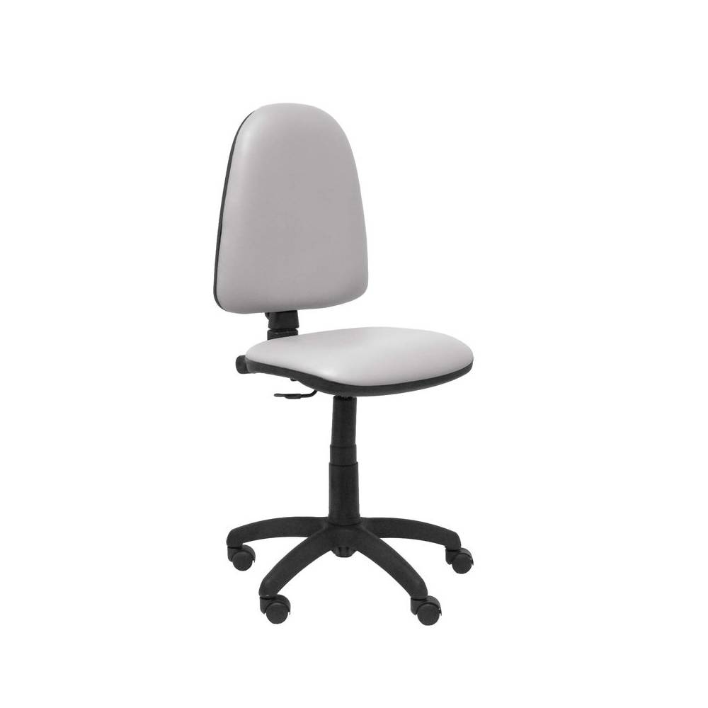 Silla Aýna similpiel gris claro