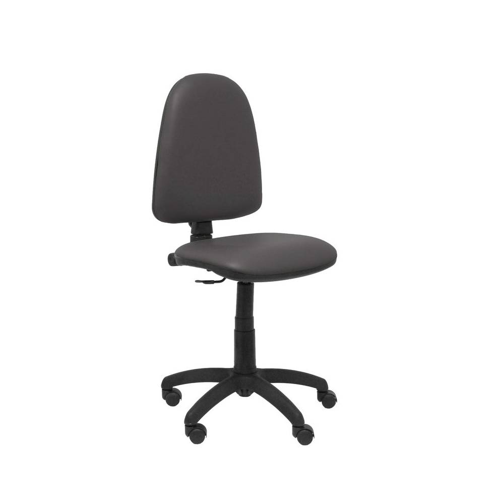 Silla Aýna similpiel gris oscuro