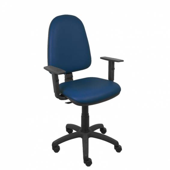 Silla Aýna similpiel marino brazos regulables