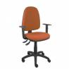 Silla de oficina ergonómica con mecanismo asincro regulable en altura y con brazos regulables marrón - 04ASB363B10CRN