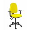 Silla de oficina ergonómica con mecanismo asincro regulable en altura y con brazos regulables amarillo - 04ASB100B10CRN