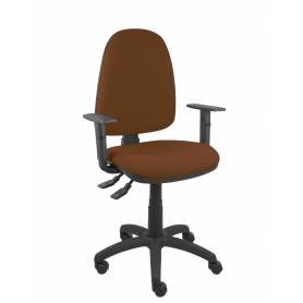 Silla Aýna S bali marrón oscuro con brazos regulables