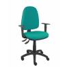 Silla de oficina ergonómica con mecanismo asincro regulable en altura y con brazos regulables turquesa - 04ASB39B10CRN