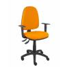 Silla de oficina ergonómica con mecanismo asincro regulable en altura y con brazos regulables naranja - 04ASB308B10CRN