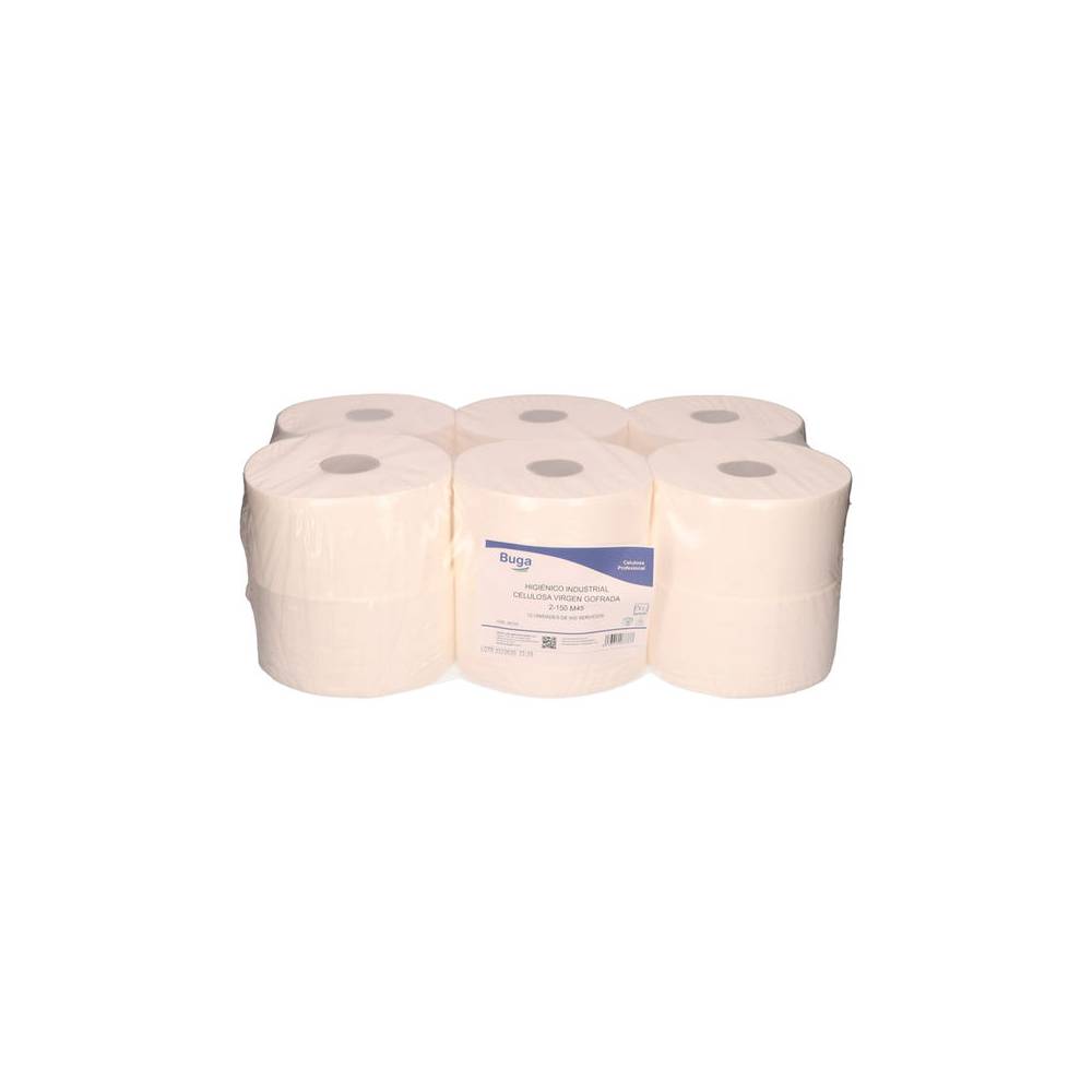 Papel higienico bunzl greensource celulosa virgen 2 capas bobina 150 mt para dispensador ref. 39939 - 26733