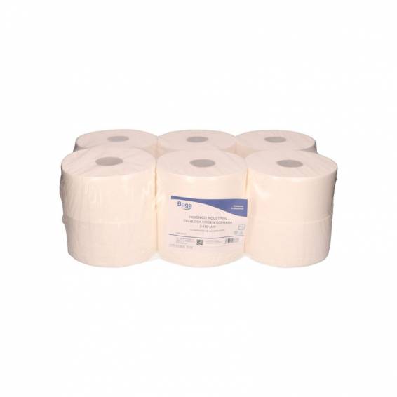 Papel higienico bunzl greensource celulosa virgen 2 capas bobina 150 mt para dispensador ref. 39939 - 26733