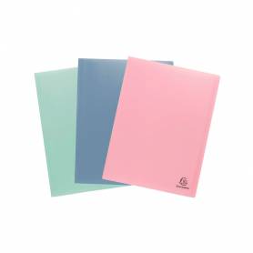 Carpeta exacompta autentik escaparate 40 fundas din a4 polipropileno reciclado colores surtidos - 88439E