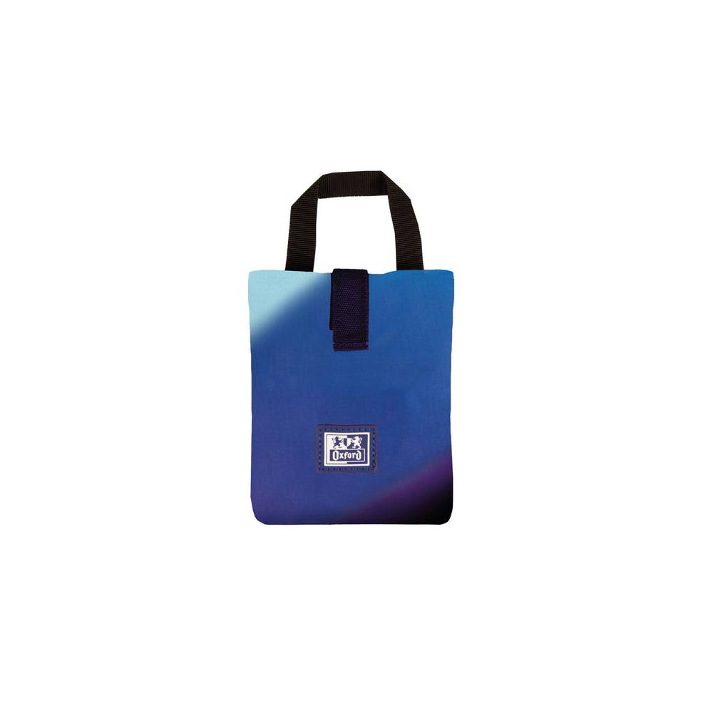 Bolso sandwich oxford bag space gradient con asa y cierre velcro color azul 110x200 mm - 400195460