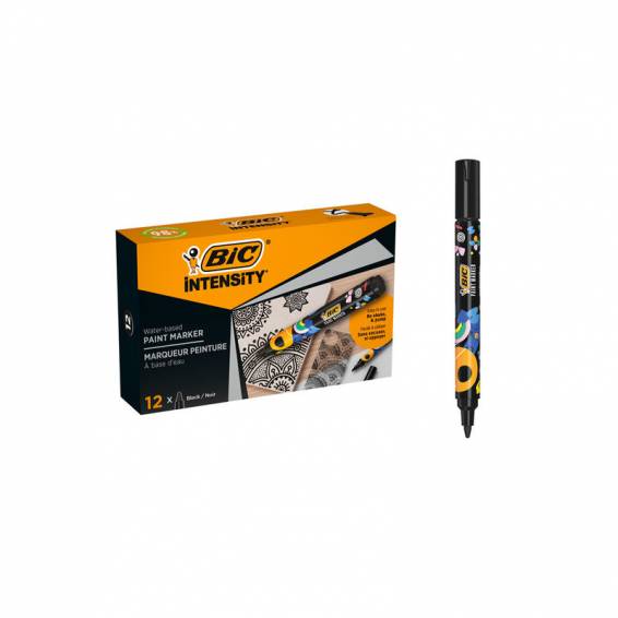 Rotulador bic intensity paint marker color negro - 527477