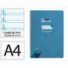 Cuaderno espiral liderpapel din a4 pautaguia tapa blanda 80h 75 gr cuadro pautado 5mm color azul - BF119