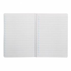 Cuaderno espiral liderpapel din a4 pautaguia tapa dura 80h 90 gr cuadro pautado 4mm color amarillo - BF136