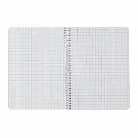 Cuaderno espiral liderpapel din a4 smart tapa blanda 80h 75gr cuadro 8 mm con margen colores surtidos - BF08