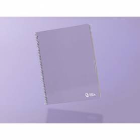 Cuaderno espiral liderpapel din a4 smart tapa blanda 80h 75gr cuadro 8 mm con margen colores surtidos - BF08
