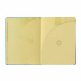 Agenda escolar antartik 25-26 encuadernada go! simil piel azul semana vista a5 bilingüe papel fsc 80 gr - LP660