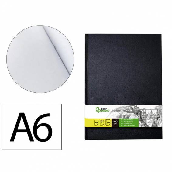 Bloc dibujo liderpapel esbozos encuadernado din a6 148x105 mm 100 hojas 100 gr m2 - DL17 Bloc dibujo liderpapel esbozos encuadernado din a6 148x105 mm 100 hojas 100 gr m2 - DL17
