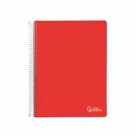 Cuaderno espiral liderpapel a5 micro witty tapa dura 120h 90gr cuadro 5mm 5 bandas 6 taladros colores surtidos - BJ06
