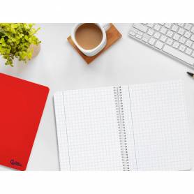 Cuaderno espiral liderpapel din a5 smart tapa blanda 80h 75gr horizontal 8mm con margen colores surtidos - BC02
