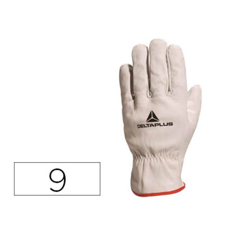 Guantes deltaplus piel vacuno especial para todo tipo de trabajos el mas vendido del mercado talle 9