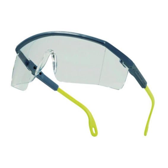 Gafas deltaplus de proteccion policarbonato monobloque incoloro color gris-amarilla uv400