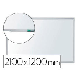 Pizarra blanca nobo nano clean magnetica lacada acero marco aluminio 210x120 cm