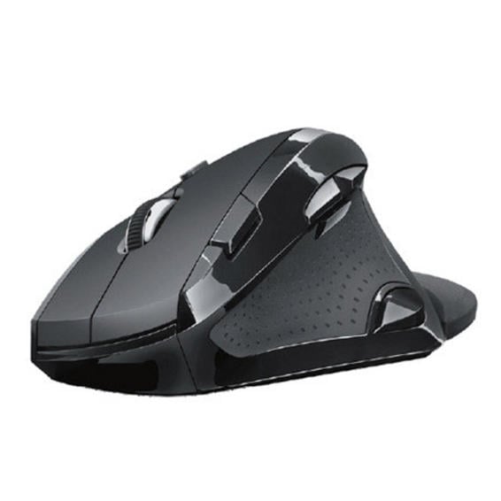 Raton trust optico 2400 dpi inalambrico vergo ergonomico 9 botones usb 2.0 negro