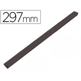 Lomera durable durafix rail magnetica a4 horizontal / a3 vertical fijacion superioo o lateral 297x17 mm color negro