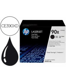 Toner hp laserjet 90x enterprise m4555mfp negro pack de 2 unidades 24000 paginas