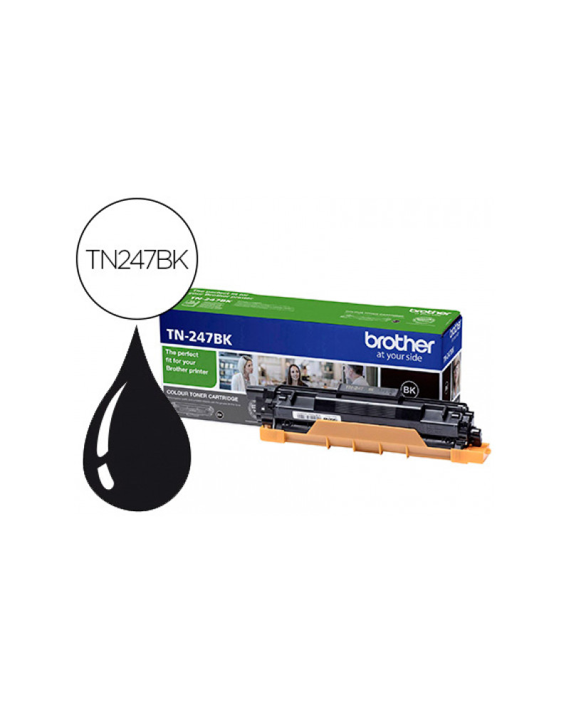 Toner brother tn247bk dcp-l3510cdw / hl-l3270cdw / mfc-l3710cw negro 3000 paginas