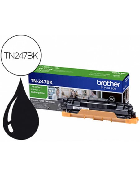 Toner brother tn247bk dcp-l3510cdw / hl-l3270cdw / mfc-l3710cw negro 3000 paginas