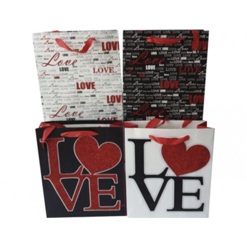 Bolsa para regalo arguval mediana love 32x26x10 cm