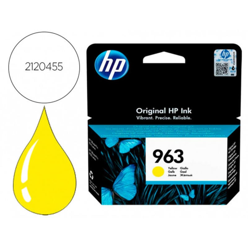 Ink-jet hp 963 officejet pro 9010 / 9020 / 9022 / 9023 / 9025 amarillo 700 paginas