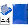 Carpeta de gomas Exacompta din a4 de cartón de color azul