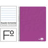 Cuaderno espiral liderpapel folio write tapa blanda 80h 60gr horizontal con margen color rosa - EW05