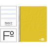 Cuaderno espiral liderpapel folio write tapa blanda 80h 60gr pauta 2,5 mm con margen color amarillo - EW09