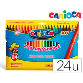 Rotulador carioca joy caja de 24 colores
