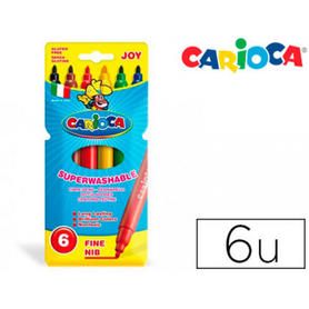 Rotulador carioca joy caja de 6 colores