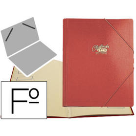 Carpeta clasificador carton compacto saro folio roja -12 departamentos