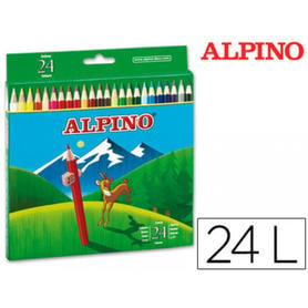 Lapices de colores alpino 658 c/ de 24 colores largos
