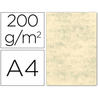 Cartulina marmoleada din a4 200 gr. crema claro paquete de 100 h.